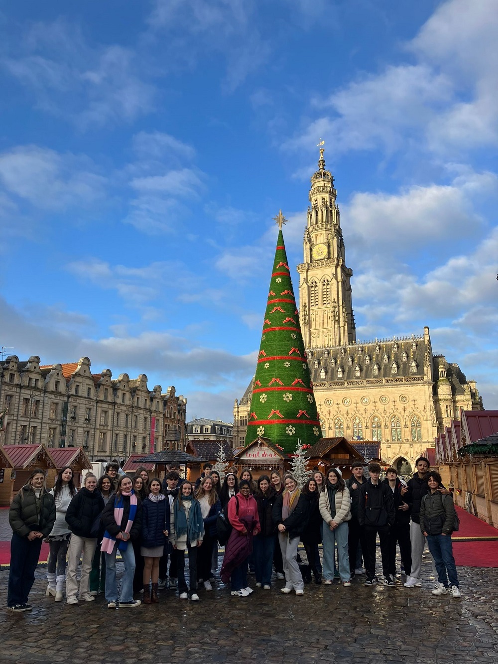 Christmas market and mairie british students