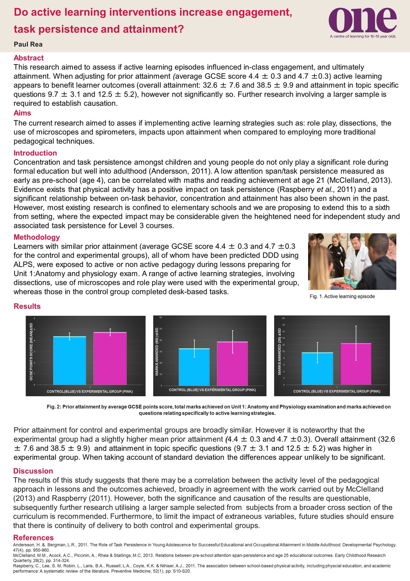 Active learning Research poster